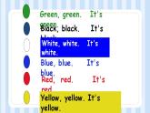 Module 4 Unit 1  It's red.（课件）外研版（一起）英语一年级上册