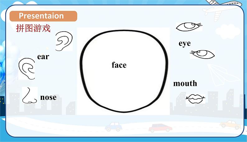 人教版三年级英语上册--Unit 3   Look at me！Part B Start to read & let's check&let's sing（课件）06