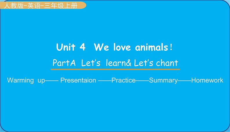 Part A Let 's learn第1页