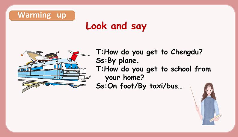 人教版六年级英语上册--Unit 2   Ways to go to school. Part A Let's try & Let's talk（课件+素材）03