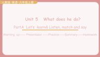 小学Unit 5 What does he do? Part A图片ppt课件