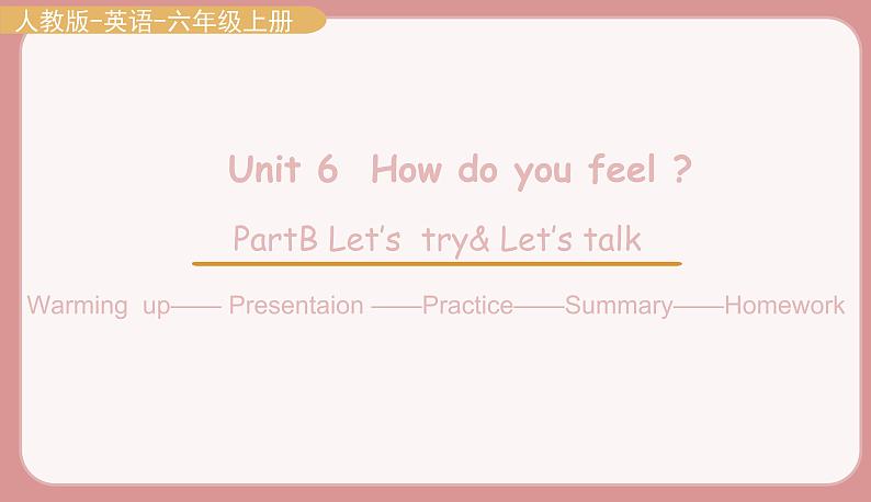 Part B Let 's try & Let 's talk第1页