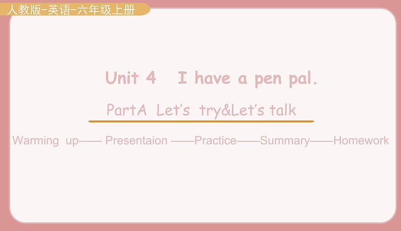 Part A Let 's try & let 't talk第1页