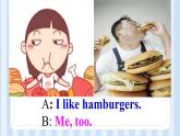 Module 1 Unit 2 I’m eating hamburgers and chips.（课件）外研版（一起）英语三年级上册