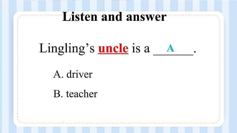 Module 9 Unit 2  I'm going to be a driver.（课件）外研版（一起）英语三年级上册07