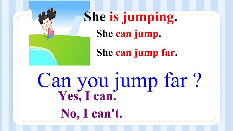 Module 4 Unit 1 I can jump far（课件）外研版（一起）英语三年级上册第6页