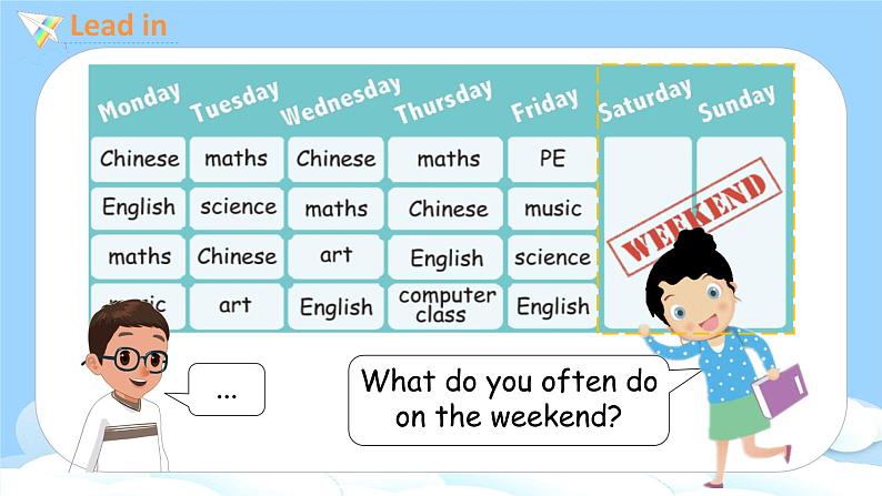 人教PEP五上英语 Unit2 Part B Let's learn & Group work 课件+教案+音视频素材06