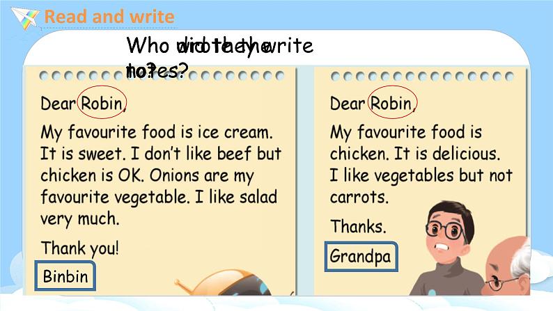 人教PEP五上英语 Unit3 Part B Read and write & Let's check 课件+教案+音视频素材07