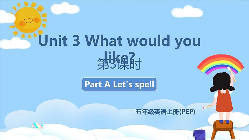 人教PEP五上英语 Unit3 Part A Let's spell 课件+教案+音视频素材01