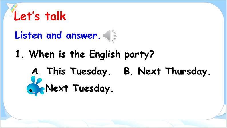 人教PEP五上英语 Unit 4 Part A Let’s try & Let’s talk 课件+教案+音视频素材07