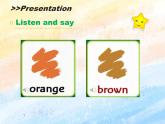 冀教版（一起）1上英语 Lesson 22 Orange, Brown 课件+教案+音频