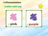 冀教版（一起）1上英语 Lesson 23 Pink，Purple 课件+教案+音频