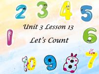 冀教版 (一年级起点)二年级上册Lesson 13 Let's Count!完美版ppt课件