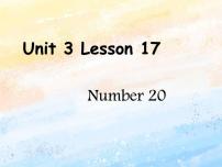 小学英语冀教版 (一年级起点)二年级上册Unit 3 Fun with NumbersLesson 17 Numbers 20评优课ppt课件