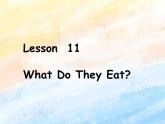 冀教版（一起）4上英语 Lesson 10 What do they eat 课件+教案