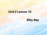 冀教版（一起）5上英语 Lesson 12 Billy Bee 课件+教案
