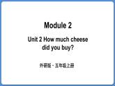 Module 2 Unit 2 How much cheese did you buy（课件+素材）外研版（三起）五年级英语上册