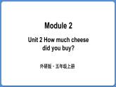 Module 2 Unit 2 How much cheese did you buy（课件+素材）外研版（三起）五年级英语上册