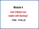 Module 4 Unit 2 What’s the matter with Daming（课件+素材）外研版（三起）五年级英语上册