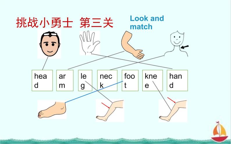 三年级英语上册课件-Unit3  Look at my nose. Lesson  18  人教精通版08