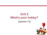 六年級上冊英語課件－Unit2 What's your hobby？（Lesson11) ｜人教精通版 (共15張PPT)