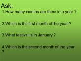 六年級上冊英語課件－Unit4 January is the first month.（Lesson19) ｜人教精通版 (共15張PPT)