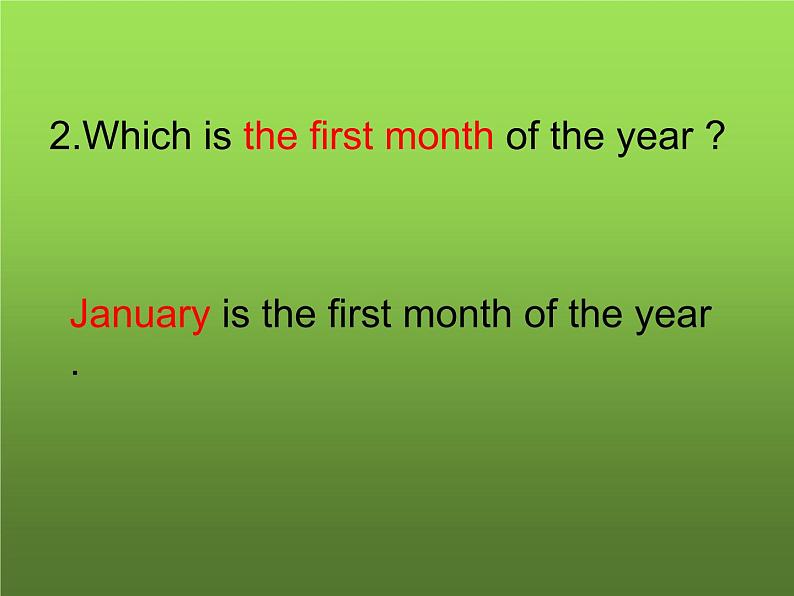 六年级上册英语课件－Unit4 January is the first month.（Lesson19) ｜人教精通版 (共15张PPT)06