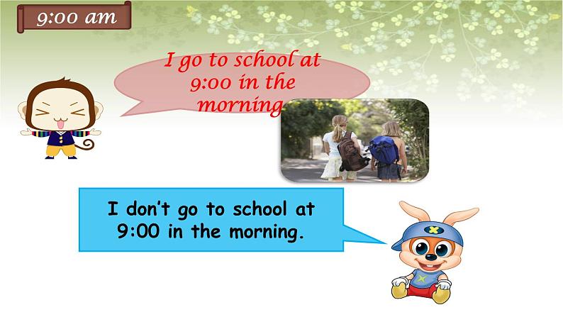 六年级上册英语课件－Unit1 I go to school at 8：00（Lesson2) ｜人教精通版 (共12张PPT)05