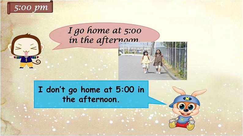 六年级上册英语课件－Unit1 I go to school at 8：00（Lesson2) ｜人教精通版 (共12张PPT)06