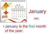 六年級上冊英語課件－Unit4 January is the first month.（Lesson20) ｜人教精通版 (共13張PPT)