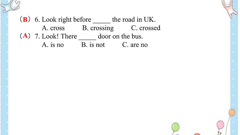 Unit 2 Ways to go to school Part C（课件）人教版PEP英语六年级上册08