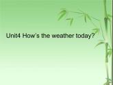 四年級(jí)上冊(cè)英語(yǔ)課件－Unit4 How's the weather today？（Lesson19) ｜人教精通版 (共18張PPT)