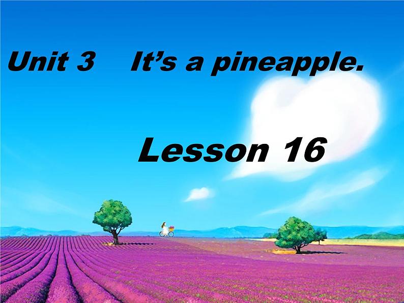 四年级上册英语课件－Unit3 It's a pineapple（Lesson16) ｜人教精通版 (共13张PPT)01