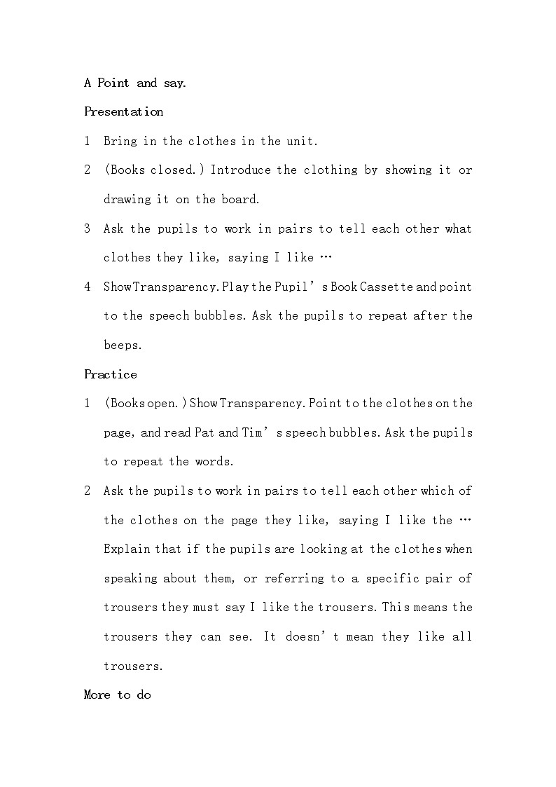 三年级上英语教案-Unit6 -深港朗文版02