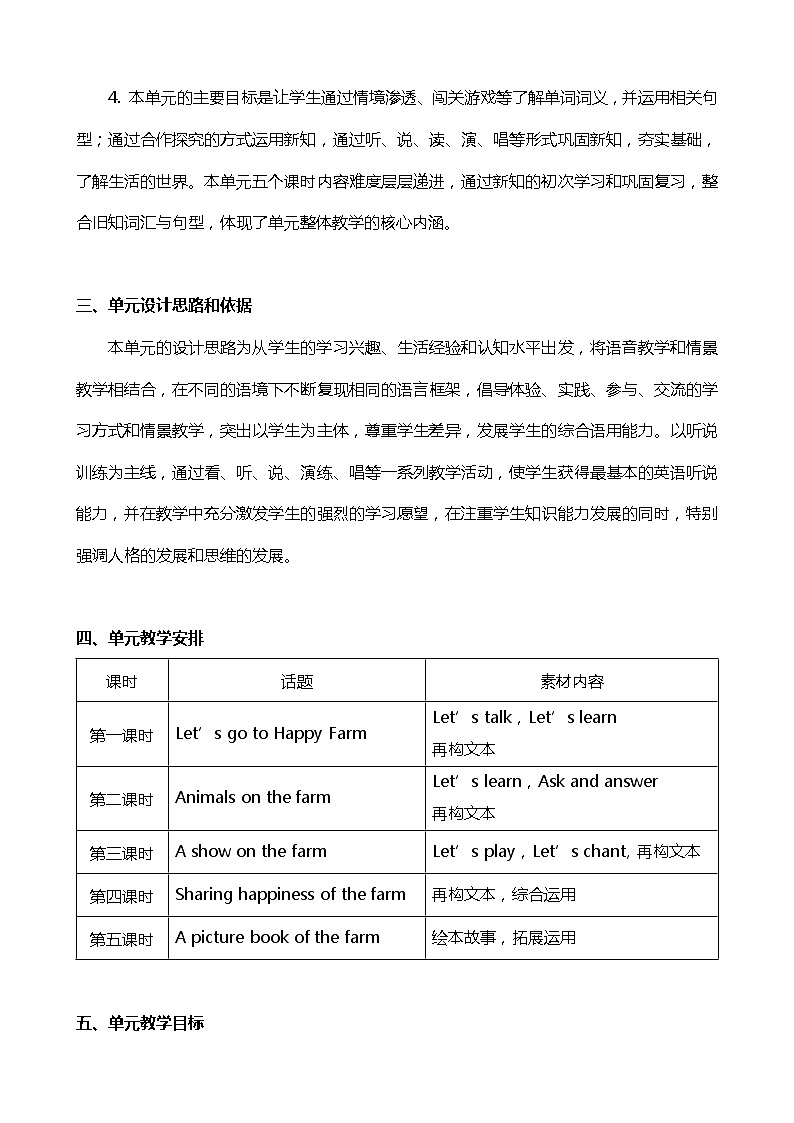 Module 4 Unit 10 On the farm教案（共5课时）02