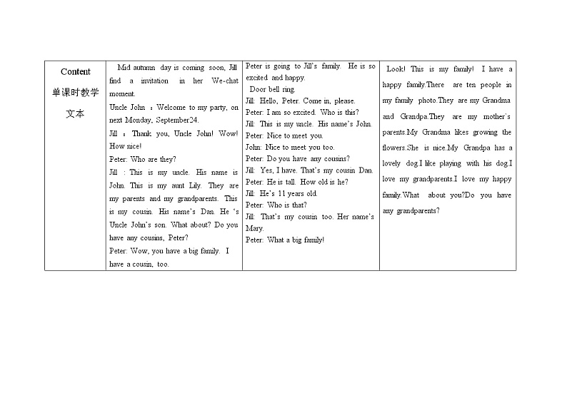 新牛津上海版英语四年级上册unit 4 do you have any cousins？ 单元整体教学设计（3课时）03