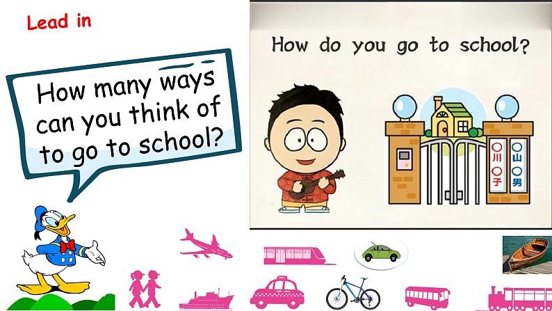 51lilyUnit 2 Ways to go to school PB Read and write (公开课）课件05