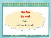 人教版PEP五英上Unit2 My week PartA Let’s learn&Let's talk 课件