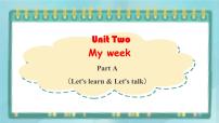 人教版 (PEP)五年级上册Unit 2 My week Part A评课ppt课件