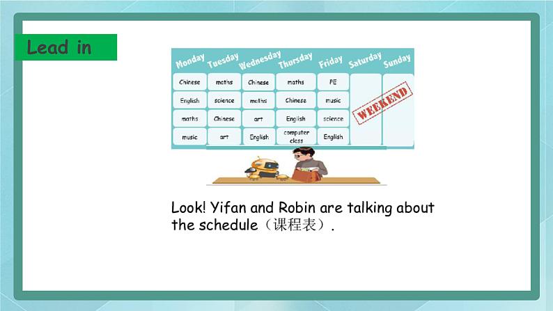 Unit2《My week》PartA Let 's learn&Let 's talk 课件第5页