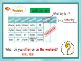 人教版PEP五英上Unit2 My week PartB Let’s learn&Let's talk 课件