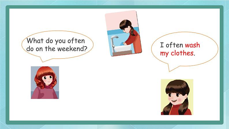 人教版PEP五英上Unit2 My week PartB Let’s learn&Let's talk 课件04