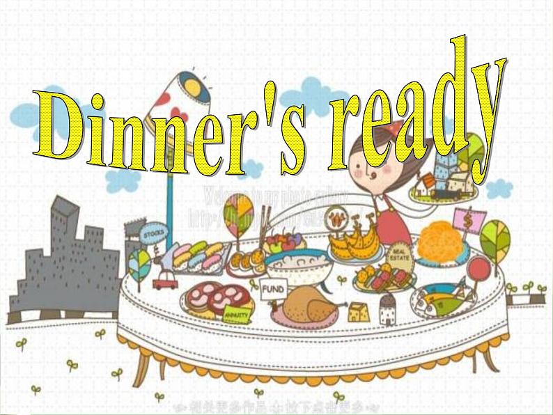 四年级上册英语课件－ Unit5 Dinner is ready PartA ｜人教PEP版  (共13张PPT)第1页