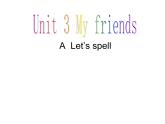 四年级上册英语课件－ Unit3 My friends PartB ｜人教PEP版  (共14张PPT)