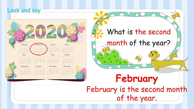 Unit 4 January is the first month. Lesson 19 & Lesson 20（课件） 人教精通版英语六年级上册第5页