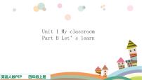 小学英语人教版 (PEP)四年级上册Unit 1 My classroom Part B背景图课件ppt