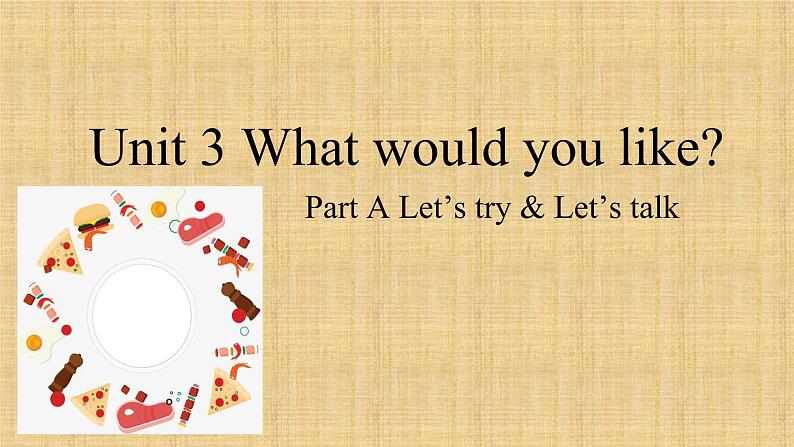 Unit 3 What would you like_ Part A（课件）人教PEP版英语五年级上册01