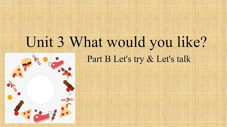 Unit 3 What would you like_ Part B（课件）人教PEP版英语五年级上册01