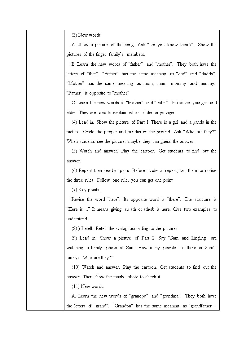 外研版（三起）三上 Module9Unit1 This is my mother.课件+教学设计02