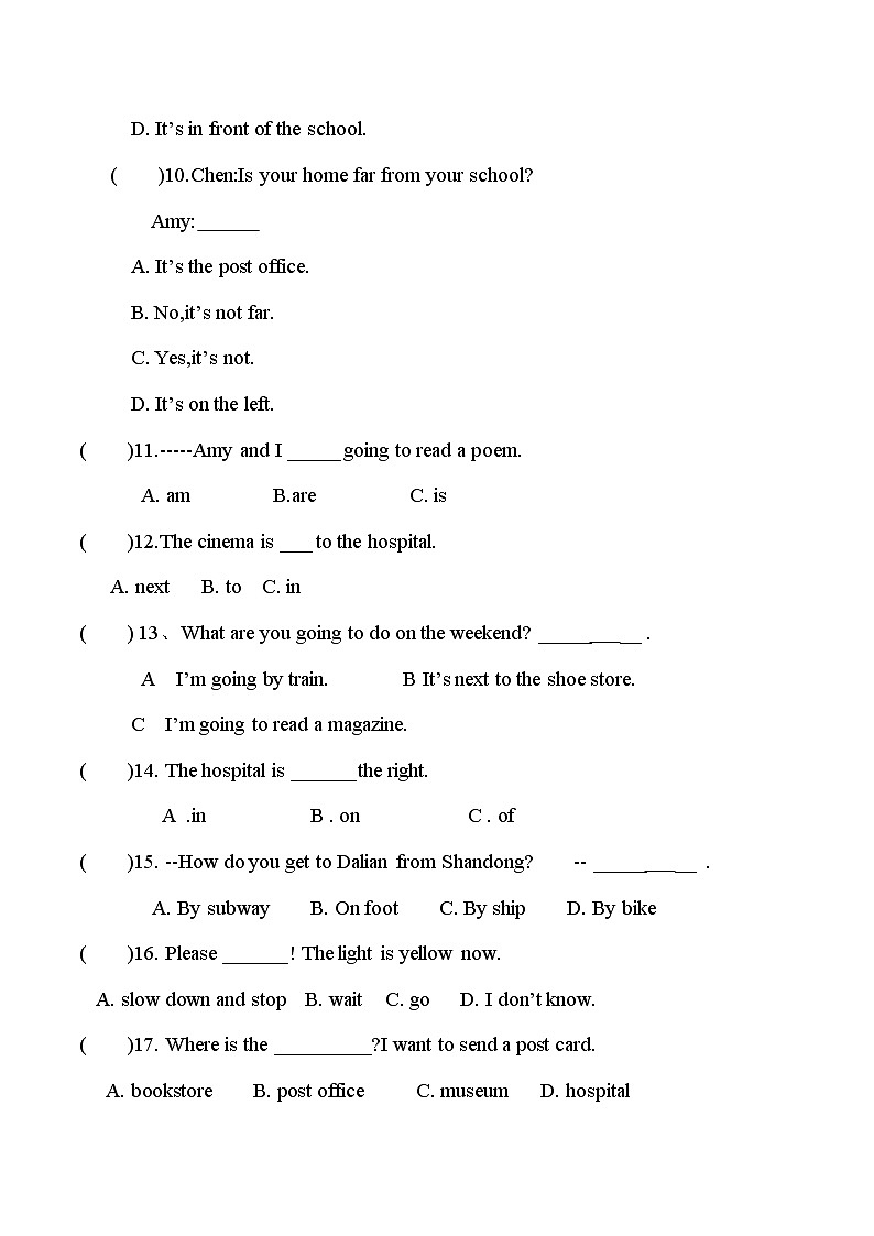【单元测试】6年级上册英语人教版新起点Revision1 0103
